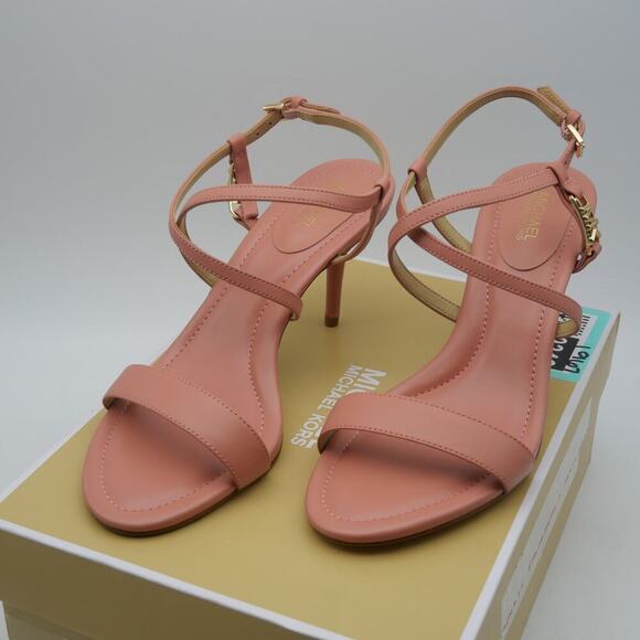 Michael Kors Shoes - NEW Michael Kors Veronica Heeled Sandals Sunset Rose Women's 7.5